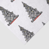 白黒クリスマスツリーティッシュペーパー 薄葉紙 (詳細)