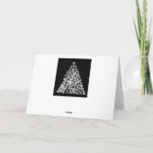 白黒クリスマスツリー シーズンカード (裏面)