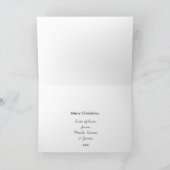 白黒クリスマスツリー シーズンカード (内部)