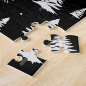 白黒クリスマスツリー ジグソーパズル (側面)