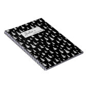 白黒クリスマスツリー ノートブック (右側)