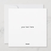 白黒クリスマスナイトイラストレーション抽象芸術 シーズンカード (裏面)