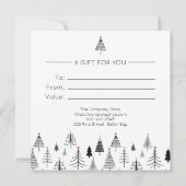 白黒クリスマスプレゼント証明書 (裏面)