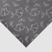 白黒クリスマスベルズチョークボード 薄葉紙 (詳細)