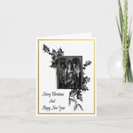 白黒クリスマス カード (正面)