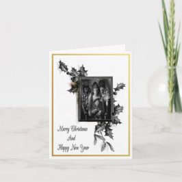 白黒クリスマス カード