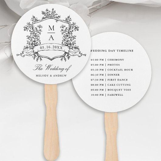 白黒クレストの式結婚のタイムライン ハンドファン