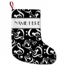 白黒クレフ、 音符記号ハート楽譜クリスマスノート