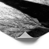 白黒クロウオンケルト十字 ポスター (角)