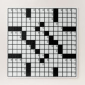 白黒クロスワードパズルゲームが楽しい ジグソーパズル (横)