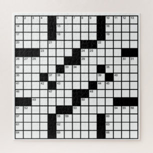 白黒クロスワードパズルゲームが楽しい ジグソーパズル