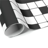 白黒クロスワードラッピング紙 ラッピングペーパー (ロールコーナー)