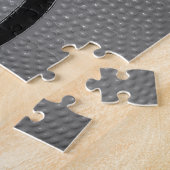 白黒クローズアップバスケットボール ジグソーパズル (側面)