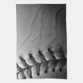 白黒クローズアップ野球 キッチンタオル (縦)