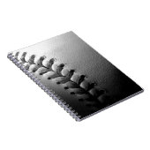 白黒クローズアップ野球 ノートブック (右側)