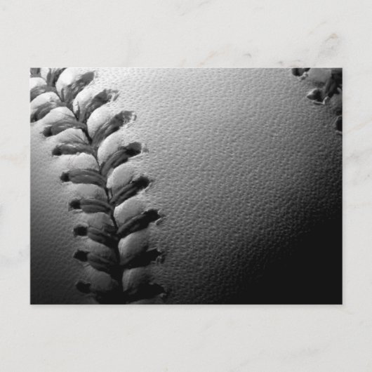 白黒クローズアップ野球 ポストカード (正面)