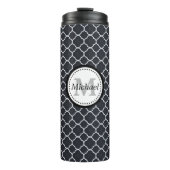 白黒クローバーモノグラム タンブラー (正面)