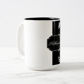 白黒クローバー ツートーンマグカップ (正面左)