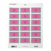 白黒クローバー ラベル (フルシート)