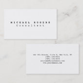 白黒クーリエプロフェッショナルミニマルスタイル 名刺 (正面/裏面)