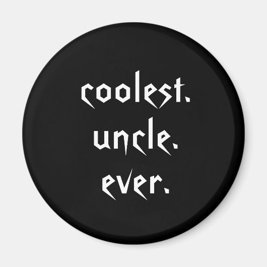 白黒クールアンクルエバーマグネット マグネット (正面)