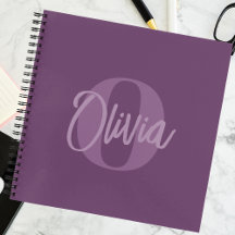 白黒クール紫トレンディースクリプトモノグラム