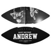 白黒クール誕生日ギフトモダン写真 アメリカンフットボール (パネル)