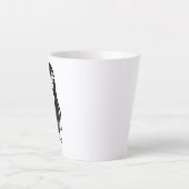 白黒グかわいらしール カフェラテマグ (正面)