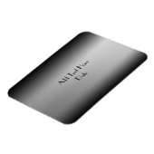 白黒グラディエント水平線フレックスマグネット マグネット (左側)