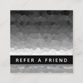 白黒グラデーションモダンエレガントプロフェッショナル 予約カード (正面)