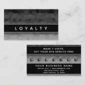 白黒グラデーションモダンエレガントプロフェッショナル 予約カード (正面/裏面)