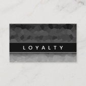 白黒グラデーションモダンエレガントプロフェッショナル 予約カード (正面)