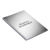 白黒グラデーション個人用ノートブック ノートブック (右側)