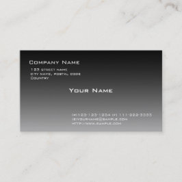 白黒グラデーション 名刺