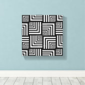 白黒グラフィックキャンバスプリントアート キャンバスプリント (インサイチュ (ウッドフロア))