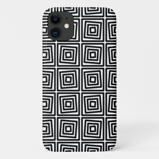 白黒グラフィックデザイン Case-Mate iPhoneケース (裏面)