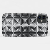 白黒グラフィックデザイン Case-Mate iPhoneケース (裏面(横))