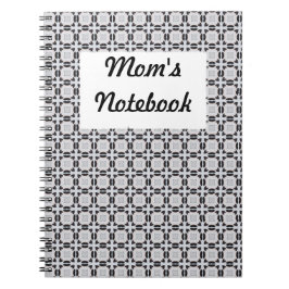 白黒グラフィックパターンノートブック ノートブック