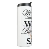 白黒グラフィックヴィンテージを使用 タンブラー (回転左)