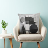 白黒グラフィモダンック クッション (椅子)