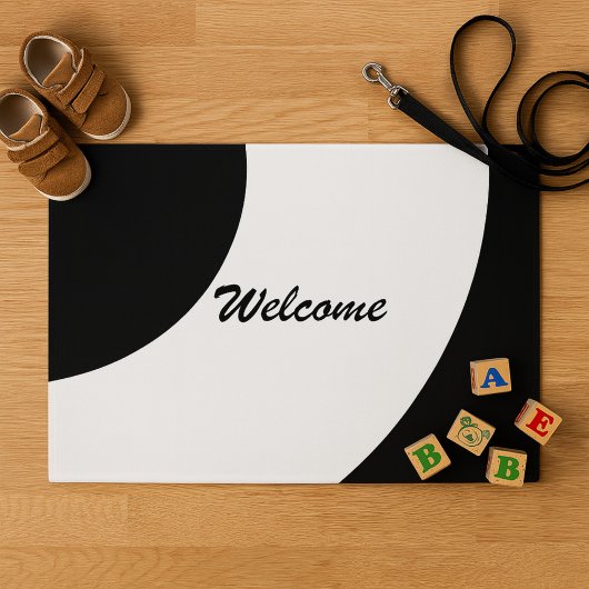 白黒グラマー ドアマット