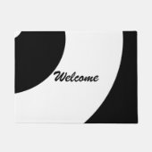 白黒グラマー ドアマット (正面)