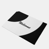 白黒グラマー ドアマット (アングル)