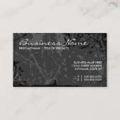 白黒グランジなアポイントメントカード 予約カード (裏面)