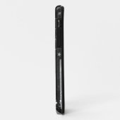 白黒グランジな米国旗 Case-Mate iPhoneケース (裏面/左)