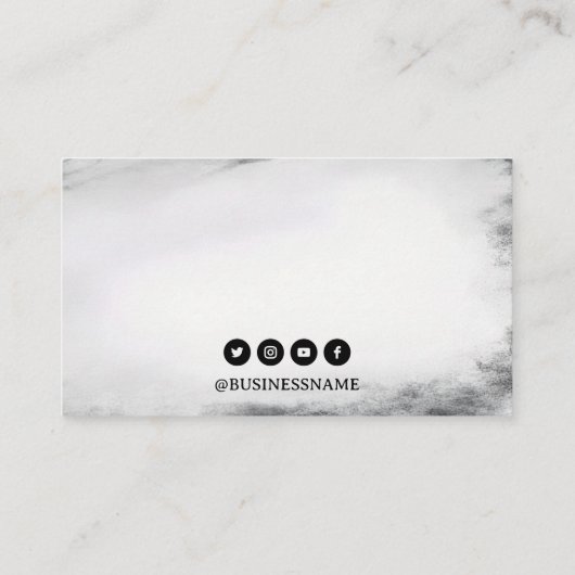 白黒グランジスカルバラタトゥーアーティスト 名刺 (裏面)