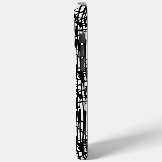 白黒グランジ大人iPhone 15 Pro Maxケース Case-Mate iPhoneケース (裏面 / 左)