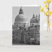 白黒グランドカナルヴェニタリアトラベル カード (黄色い花)