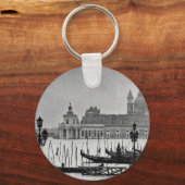 白黒グランドカナルヴェニタリアトラベル キーホルダー (正面)