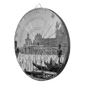 白黒グランドカナルヴェニタリアトラベル ダーツボード (正面右)